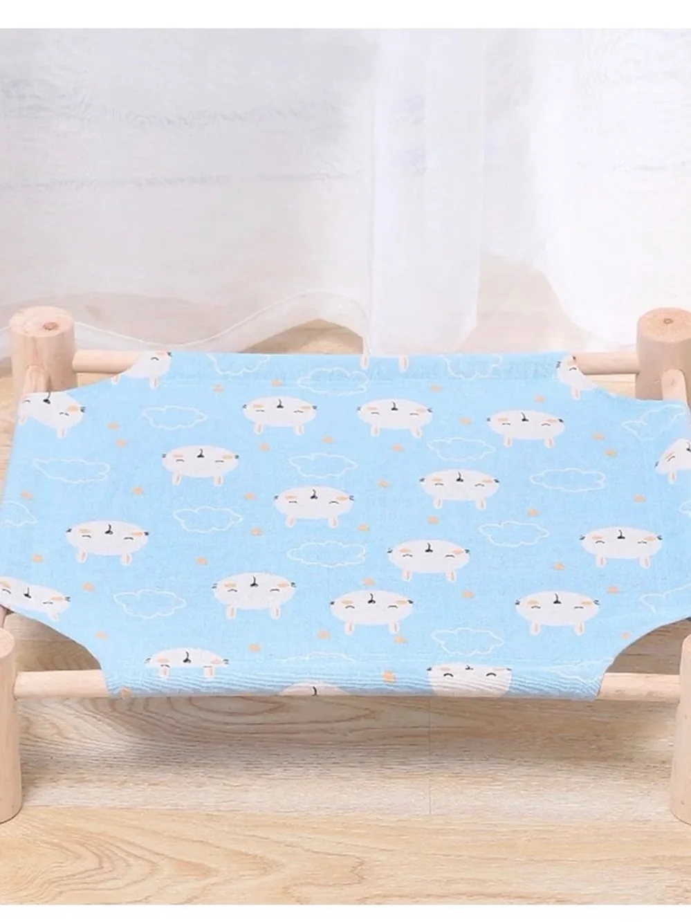Pet Cat Hammock Bed - Blue Cloud Pattern 19.6 x 5.1 inches